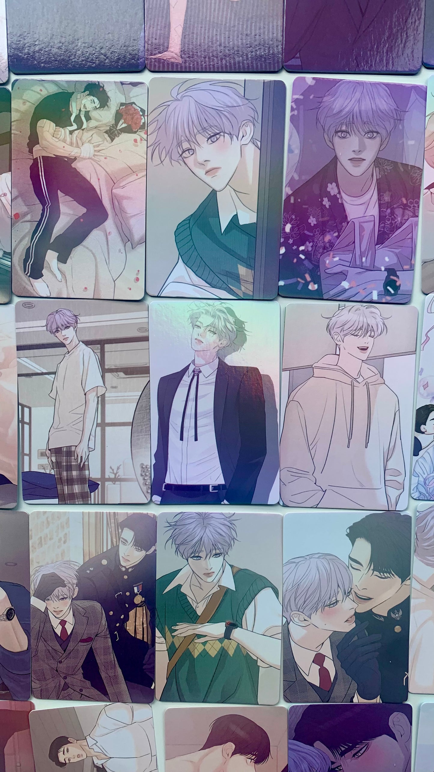 Pearl Boy 55pc Laser Lomo cards Kang Dooshik Jin Joosha Yaoi Korean Manhwa BL manga C088
