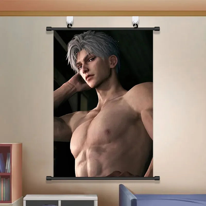 Anime Love and Deepspace Sylus Cosplay Cartoon Hang A Picture Poster Student Dorm Decorate Wall Space Decorative Pictures Gift