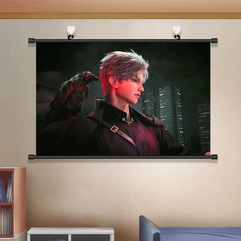 Anime Love and Deepspace Sylus Cosplay Cartoon Hang A Picture Poster Student Dorm Decorate Wall Space Decorative Pictures Gift