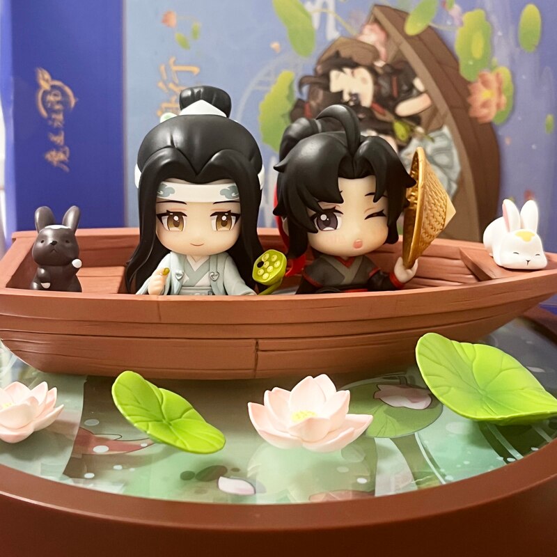 Genuine Mo Dao Zu Shi Action Figure Wei Wuxian Lan Wangji Figurines Collection PVC Model Statue Toys Gift CD421