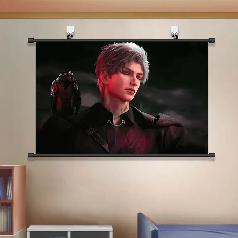 Anime Love and Deepspace Sylus Cosplay Cartoon Hang A Picture Poster Student Dorm Decorate Wall Space Decorative Pictures Gift