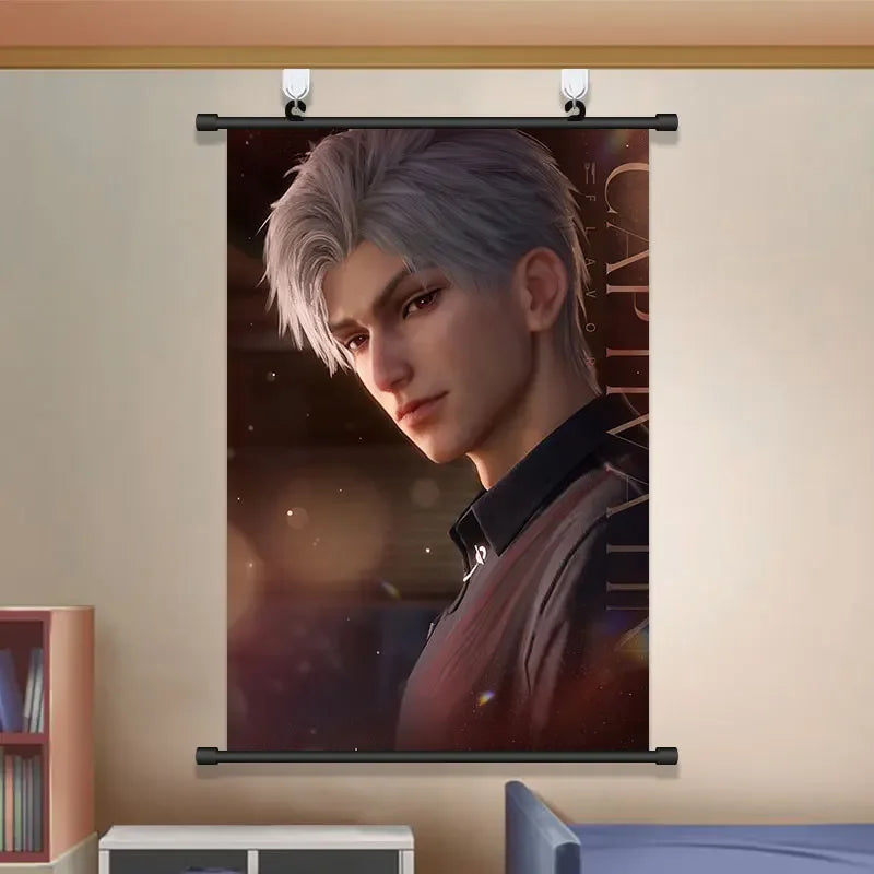 Anime Love and Deepspace Sylus Cosplay Cartoon Hang A Picture Poster Student Dorm Decorate Wall Space Decorative Pictures Gift