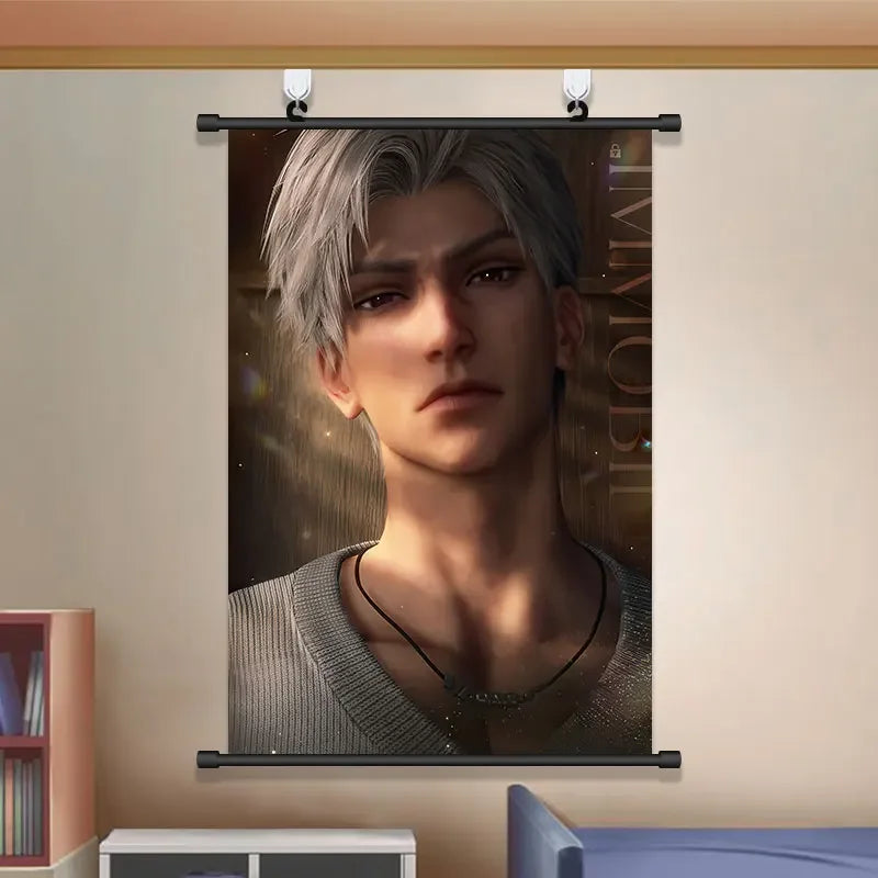 Anime Love and Deepspace Sylus Cosplay Cartoon Hang A Picture Poster Student Dorm Decorate Wall Space Decorative Pictures Gift