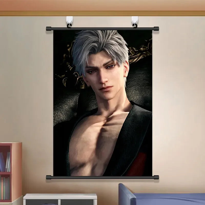 Anime Love and Deepspace Sylus Cosplay Cartoon Hang A Picture Poster Student Dorm Decorate Wall Space Decorative Pictures Gift