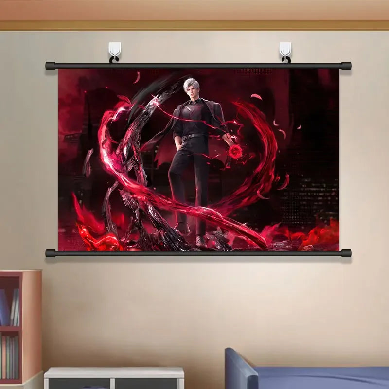 Anime Love and Deepspace Sylus Cosplay Cartoon Hang A Picture Poster Student Dorm Decorate Wall Space Decorative Pictures Gift