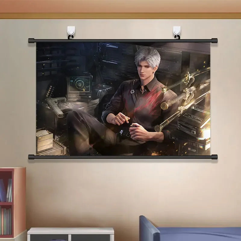 Anime Love and Deepspace Sylus Cosplay Cartoon Hang A Picture Poster Student Dorm Decorate Wall Space Decorative Pictures Gift