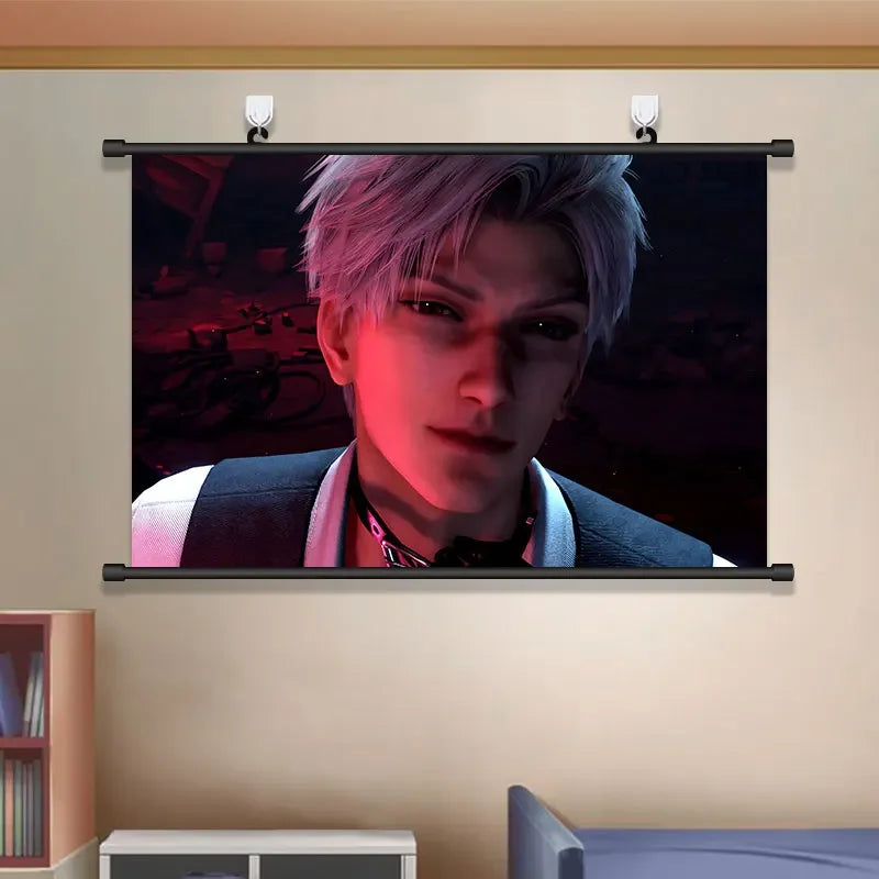 Anime Love and Deepspace Sylus Cosplay Cartoon Hang A Picture Poster Student Dorm Decorate Wall Space Decorative Pictures Gift