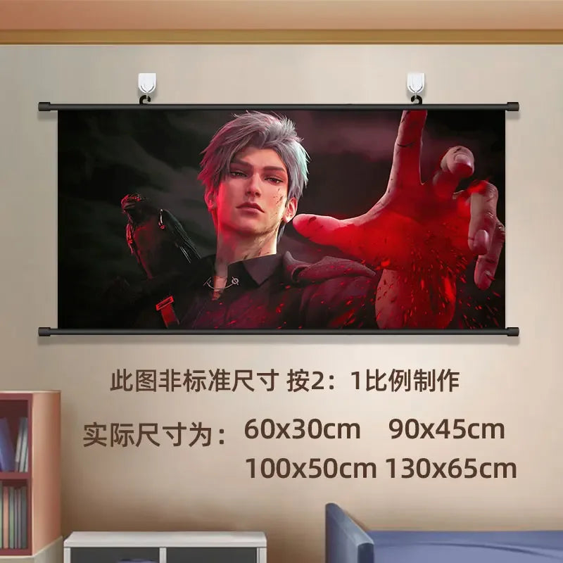 Anime Love and Deepspace Sylus Cosplay Cartoon Hang A Picture Poster Student Dorm Decorate Wall Space Decorative Pictures Gift