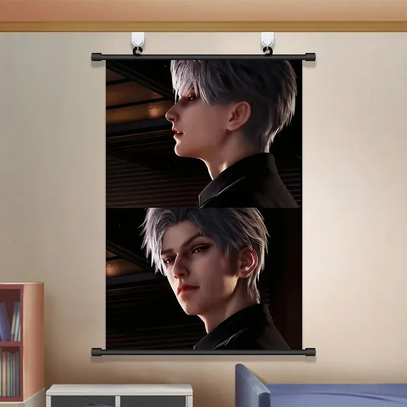 Anime Love and Deepspace Sylus Cosplay Cartoon Hang A Picture Poster Student Dorm Decorate Wall Space Decorative Pictures Gift