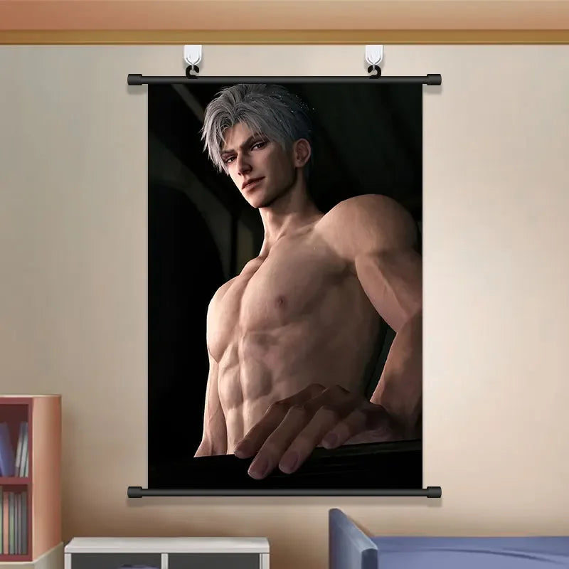 Anime Love and Deepspace Sylus Cosplay Cartoon Hang A Picture Poster Student Dorm Decorate Wall Space Decorative Pictures Gift