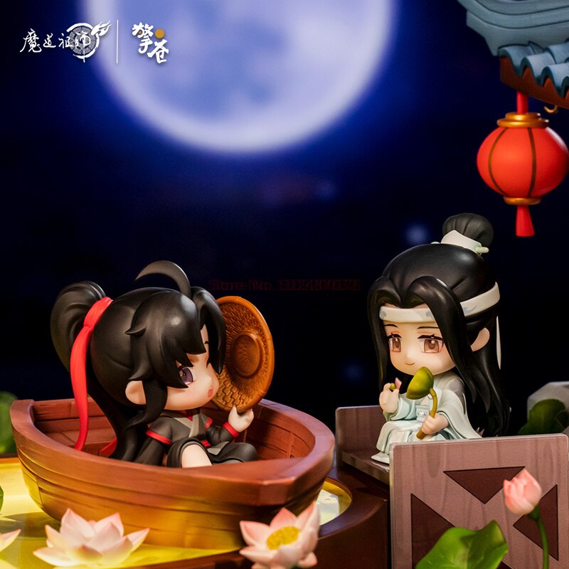 Genuine Mo Dao Zu Shi Action Figure Wei Wuxian Lan Wangji Figurines Collection PVC Model Statue Toys Gift CD421