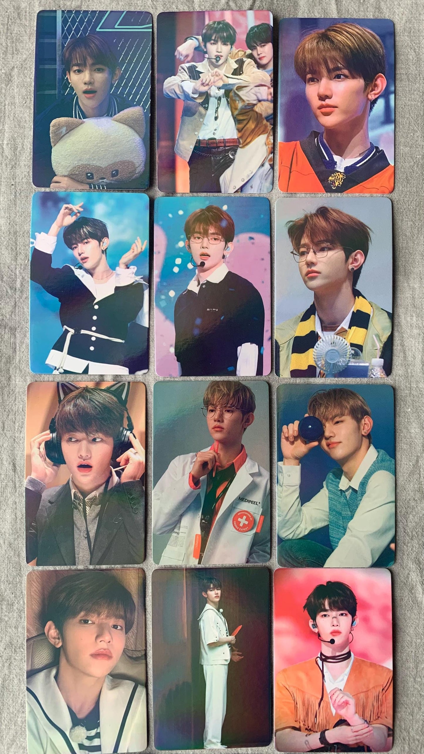 Zhang Hao 55pc/set ZEROBASEONE ZB1 laser photo cards Kpop merch lomo card C176