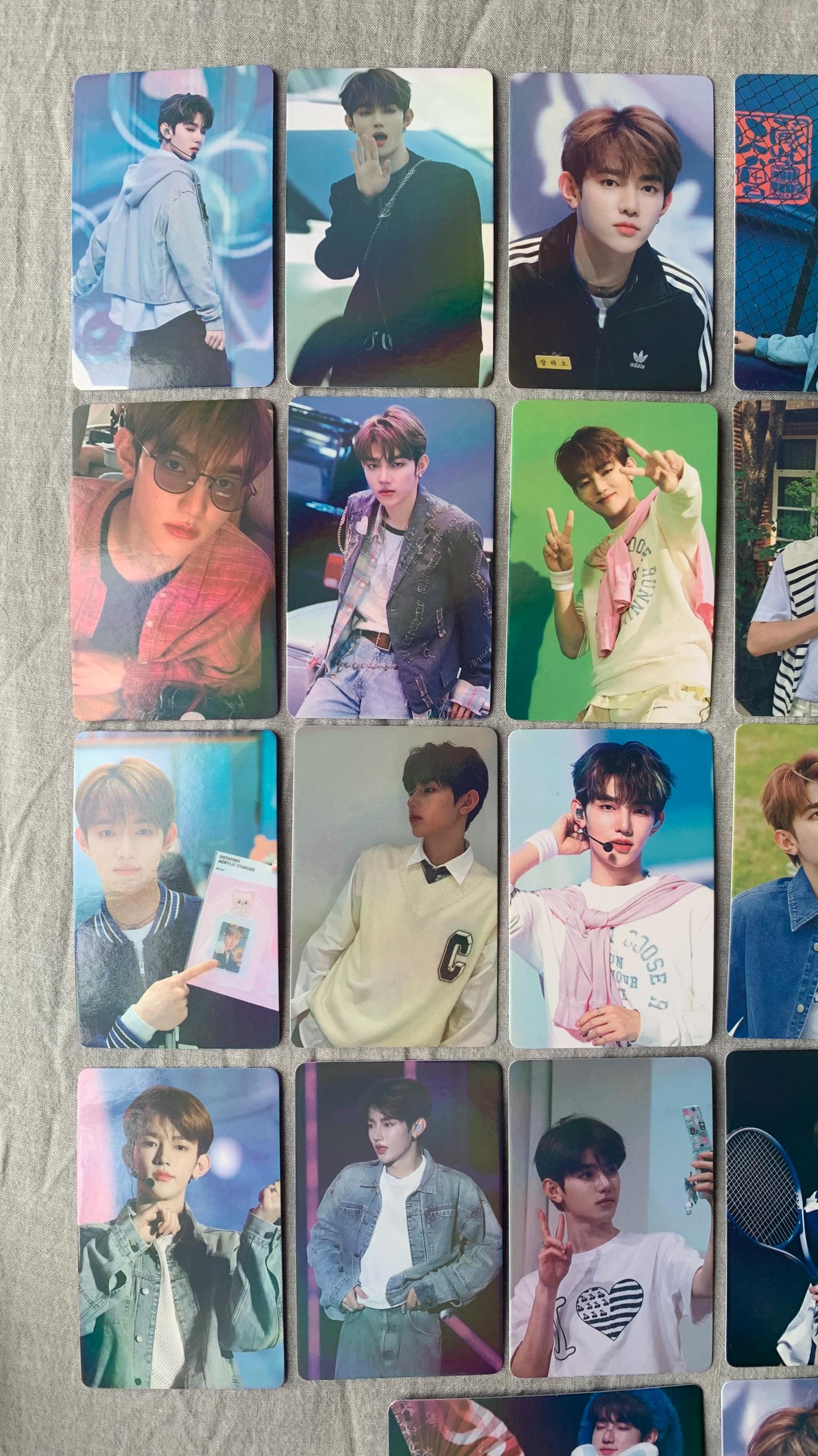 Zhang Hao 55pc/set ZEROBASEONE ZB1 laser photo cards Kpop merch lomo card C176
