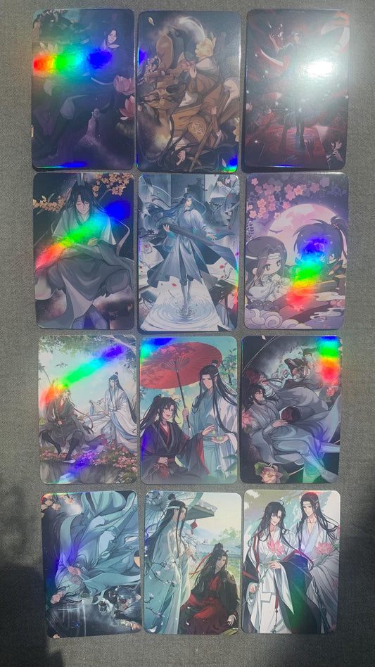 Tian Guan Ci Fu 55pc Laser Lomo Cards TGCF Xie Lian Hua Cheng HD Photocard Fans Collection Gift C134
