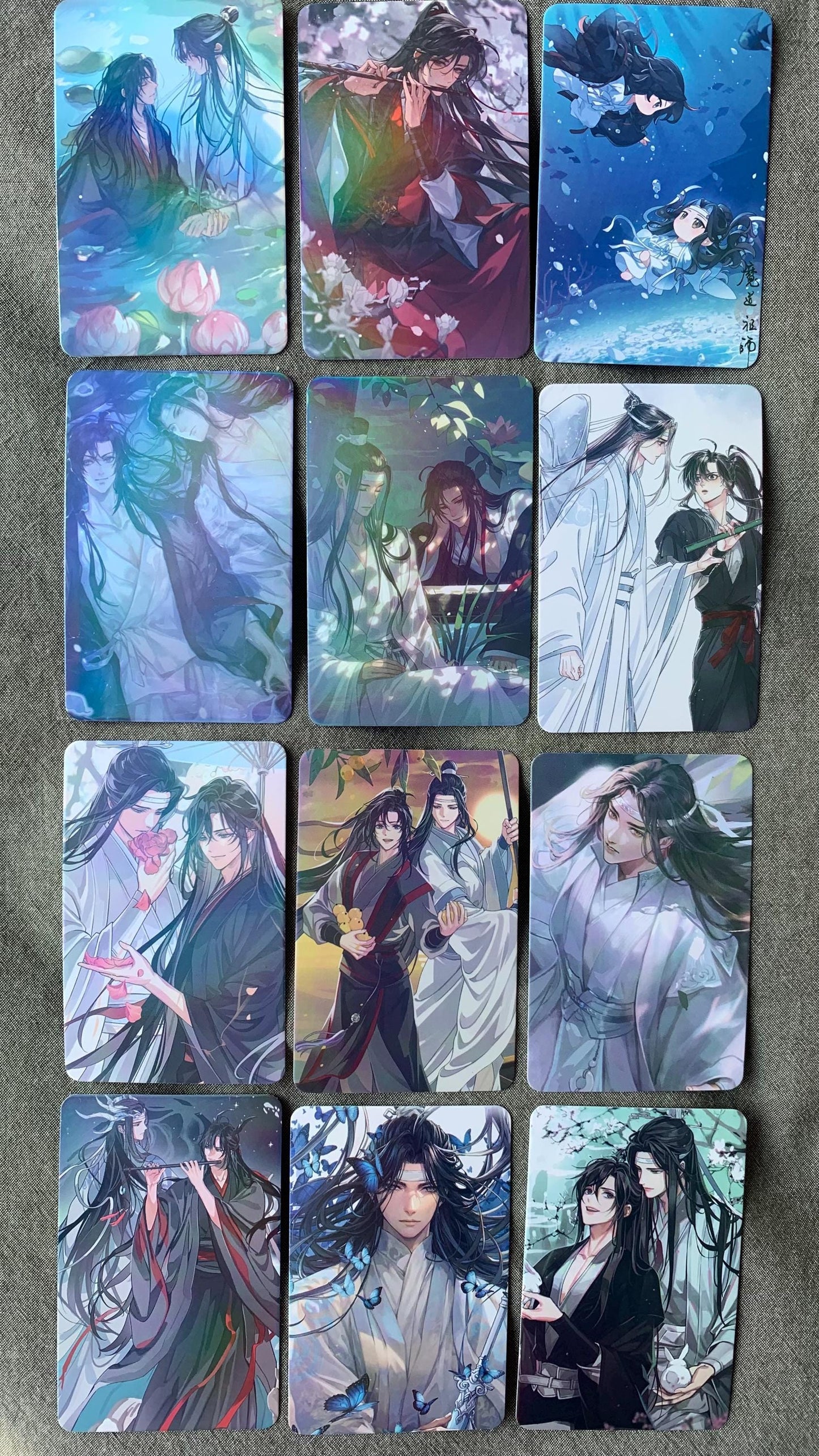 Tian Guan Ci Fu 55pc Laser Lomo Cards TGCF Xie Lian Hua Cheng HD Photocard Fans Collection Gift C134