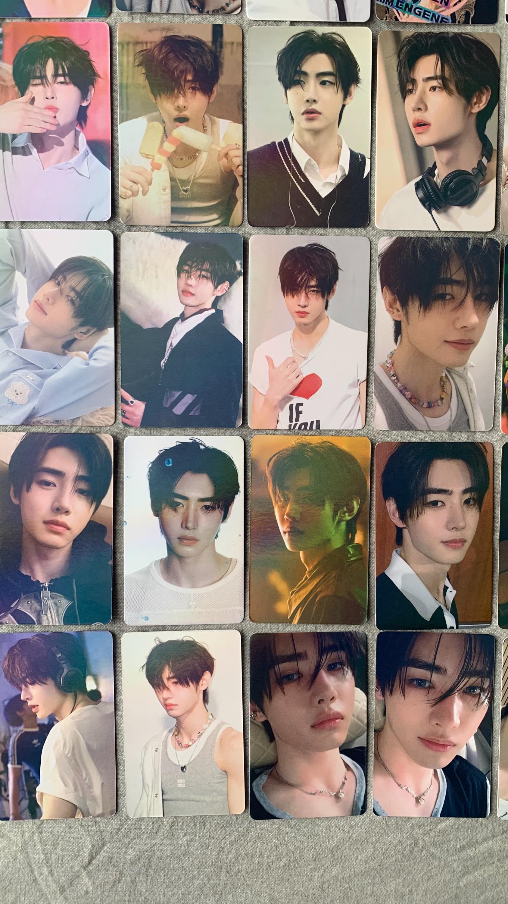 Sunghoon 55pc/set laser cards Enhypen Kpop boy group merch lomo photocards C179