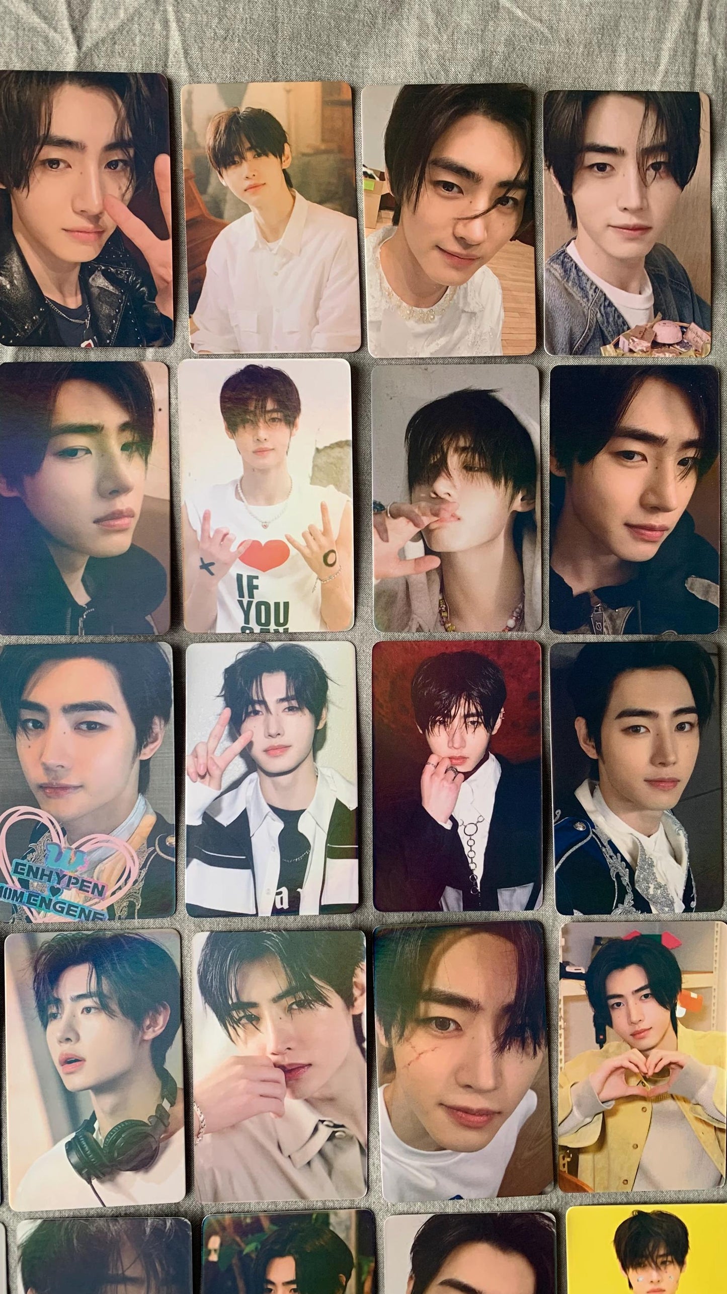 Sunghoon 55pc/set laser cards Enhypen Kpop boy group merch lomo photocards C179