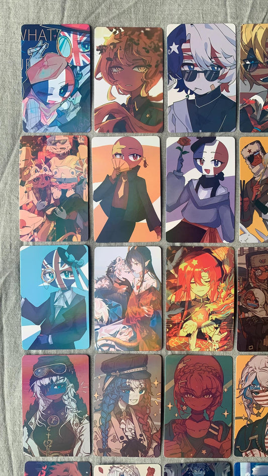CountryHumans 55pc Laser cards C185