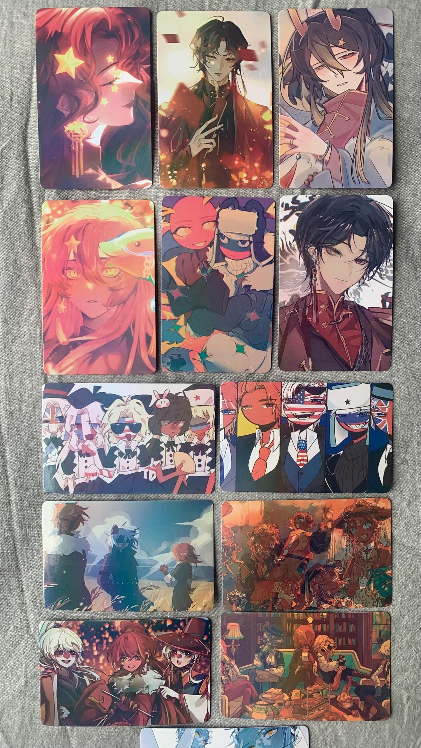 CountryHumans 55pc Laser cards C185