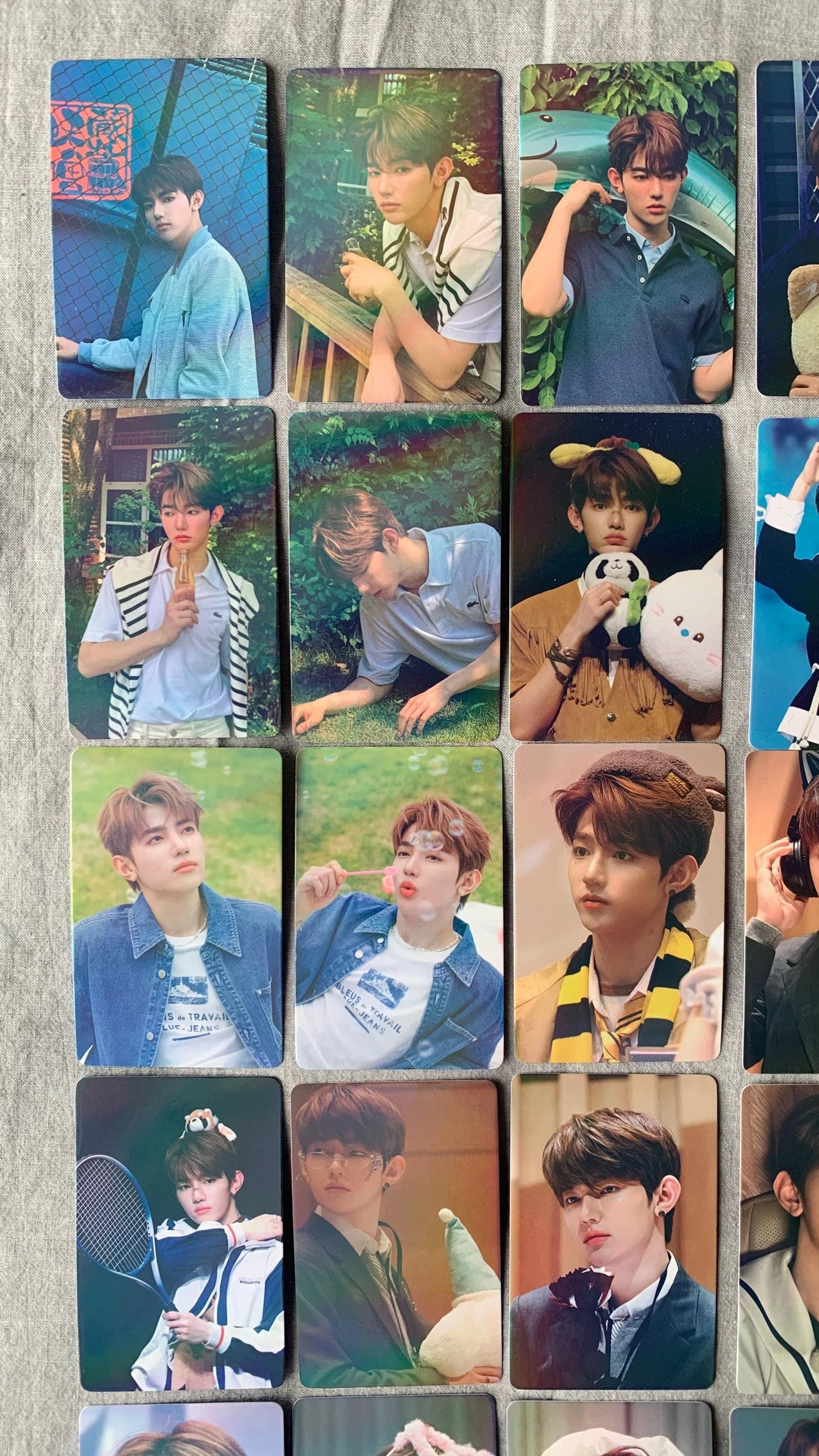 Zhang Hao 55pc/set ZEROBASEONE ZB1 laser photo cards Kpop merch lomo card C176