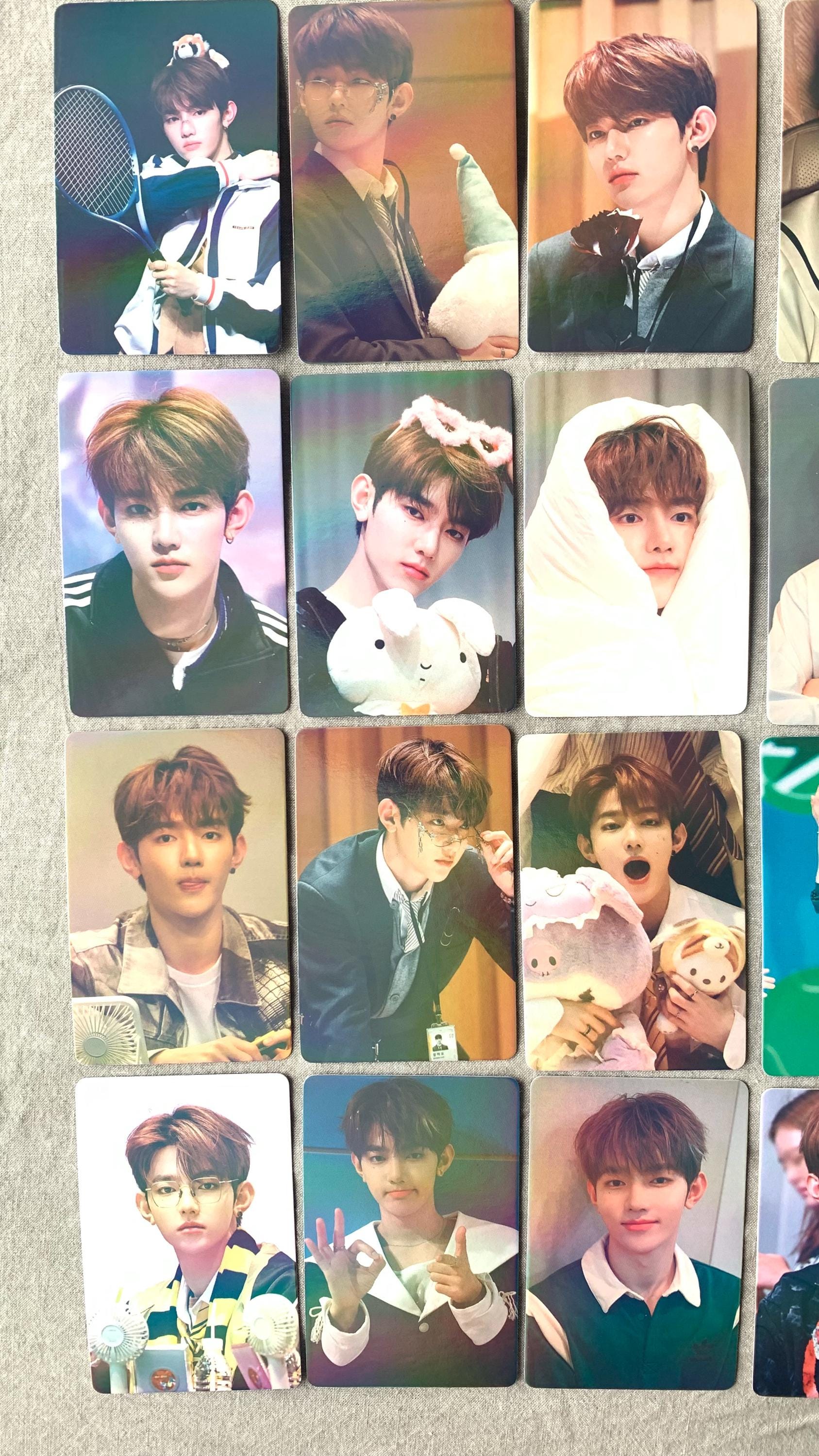 Zhang Hao 55pc/set ZEROBASEONE ZB1 laser photo cards Kpop merch lomo card C176