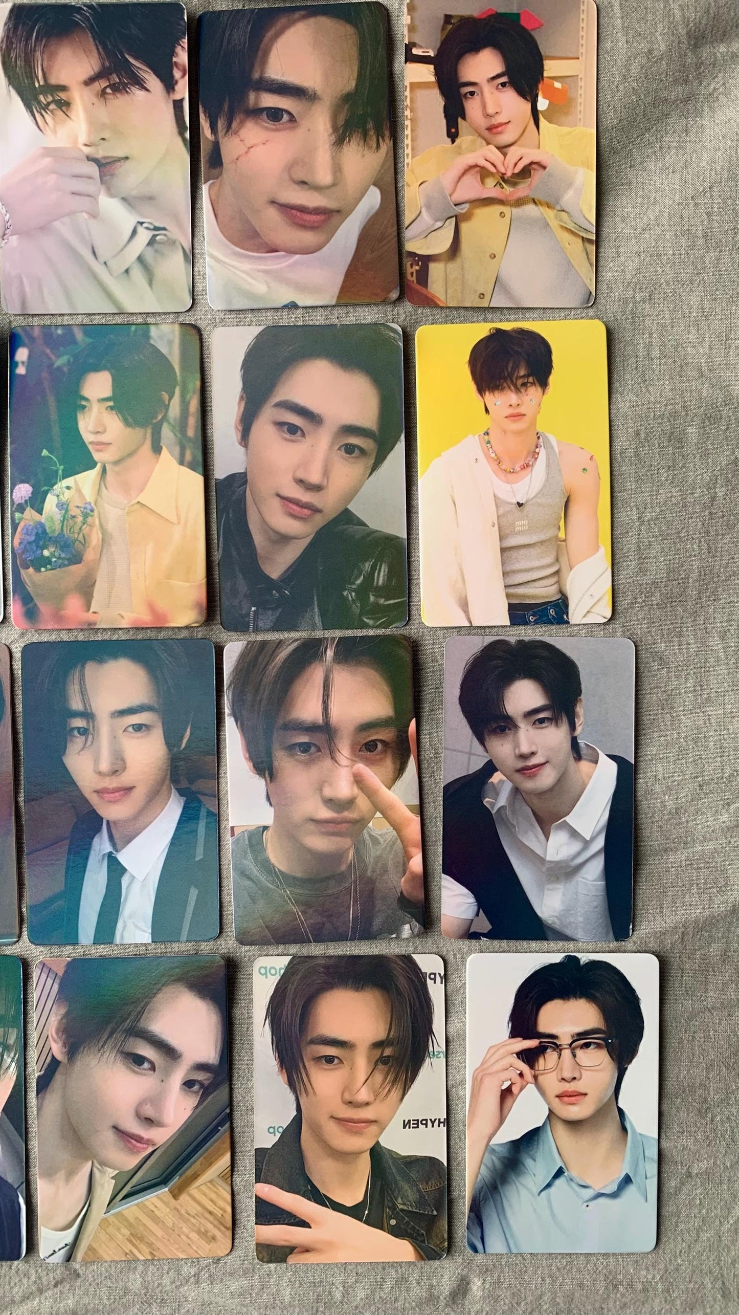 Sunghoon 55pc/set laser cards Enhypen Kpop boy group merch lomo photocards C179