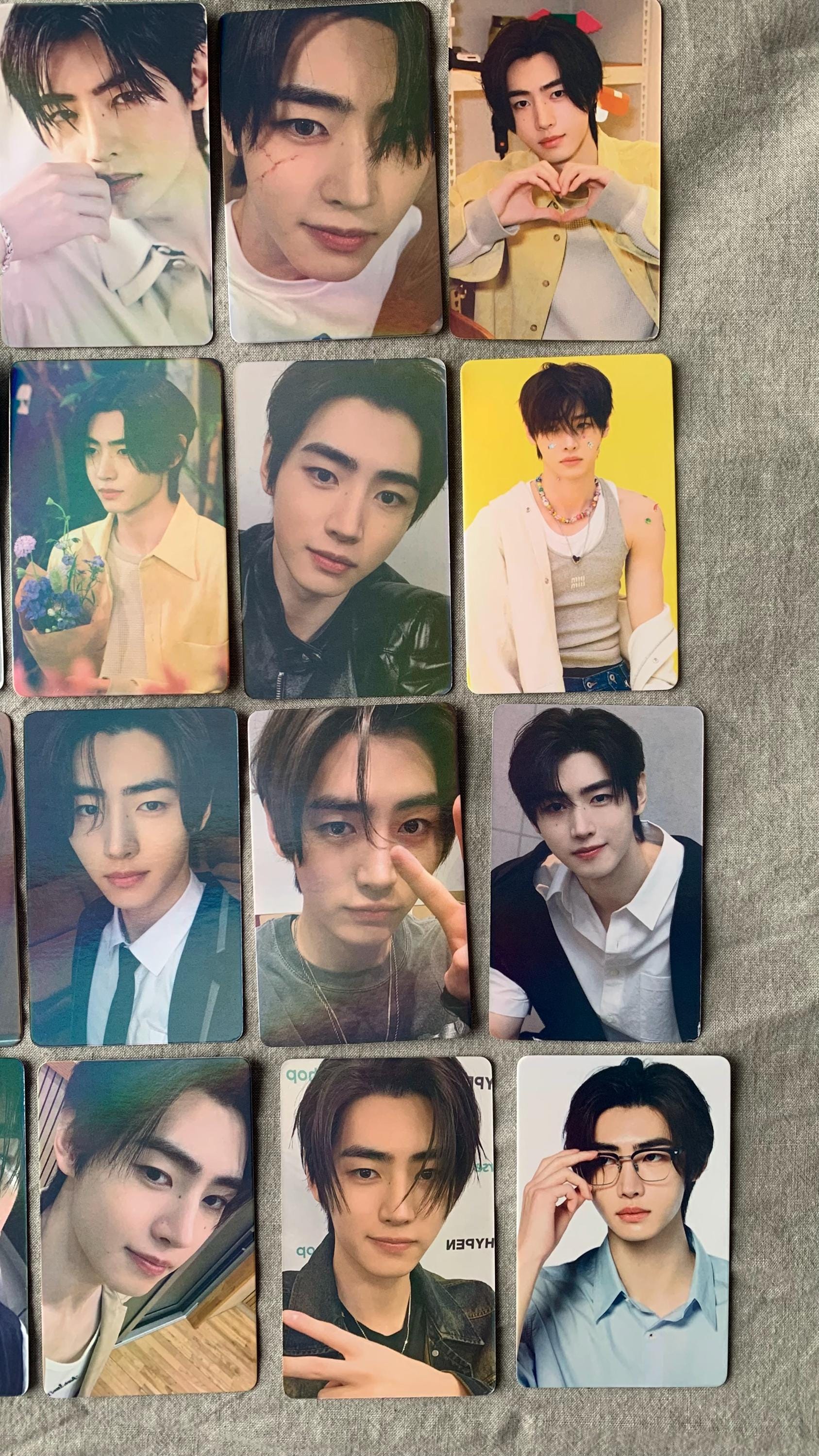 Sunghoon 55pc/set laser cards Enhypen Kpop boy group merch lomo photocards C179