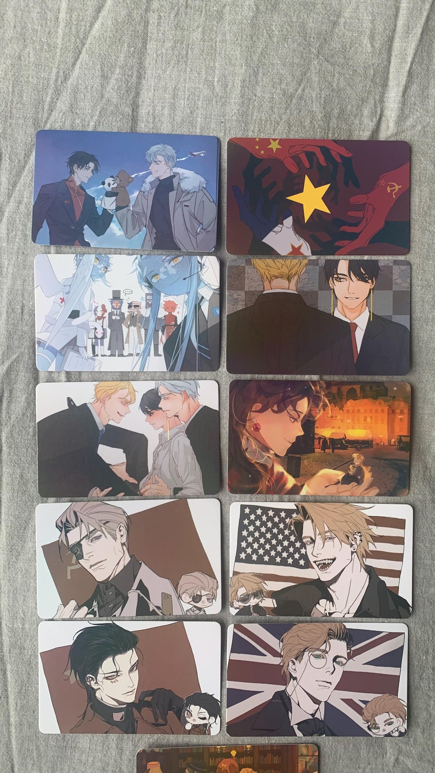 CountryHumans 55pc Laser cards C183