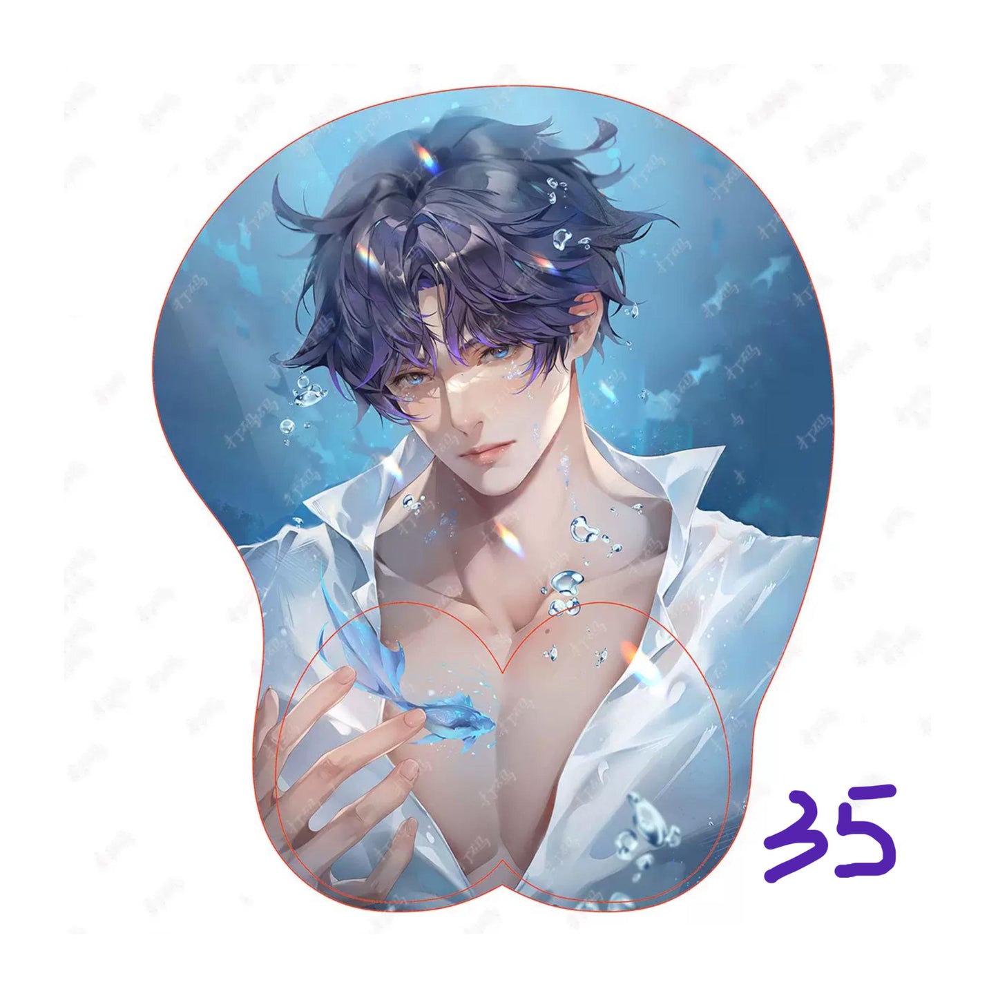 Rafayel mousepad 3D! Love and Deepspace Sylus Xavier Rafayel Zayne Oppai Otoge gamer gift C194