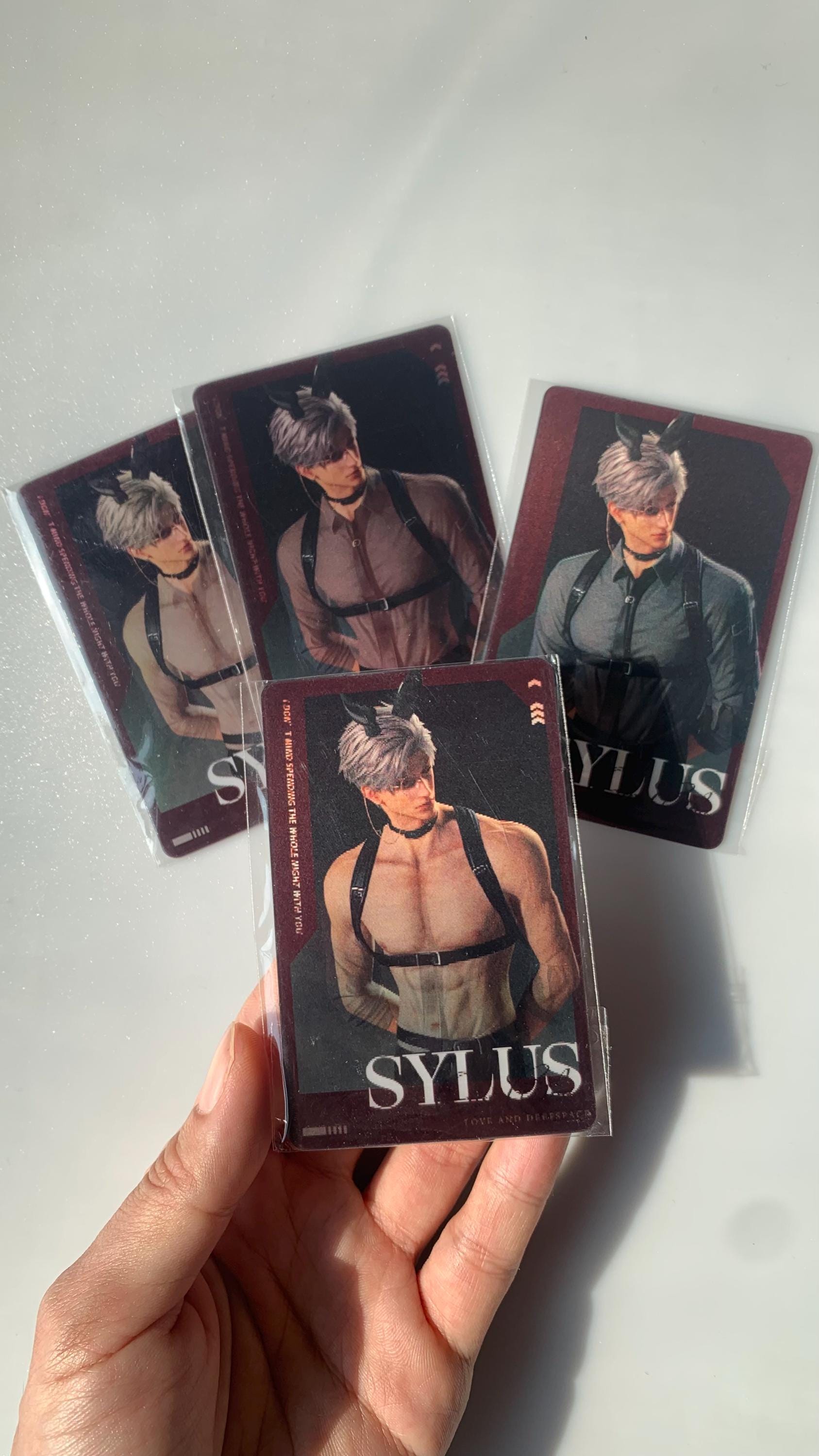 Sylus Sexy Card! Love and Deepspace Qinche Xavier Rafayel Zayne Otoge gamer Ita bag gift C224