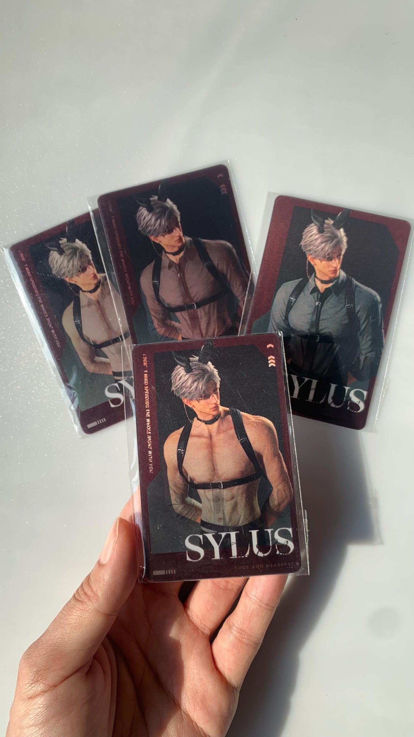 Sylus Sexy Card! Love and Deepspace Qinche Xavier Rafayel Zayne Otoge gamer Ita bag gift C224