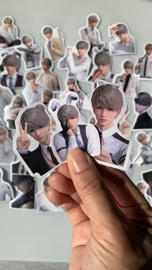 Xavier Stickers 50pcs! Love and Deepspace Qinche Xavier Rafayel Zayne Otoge gamer Ita bag gift C228