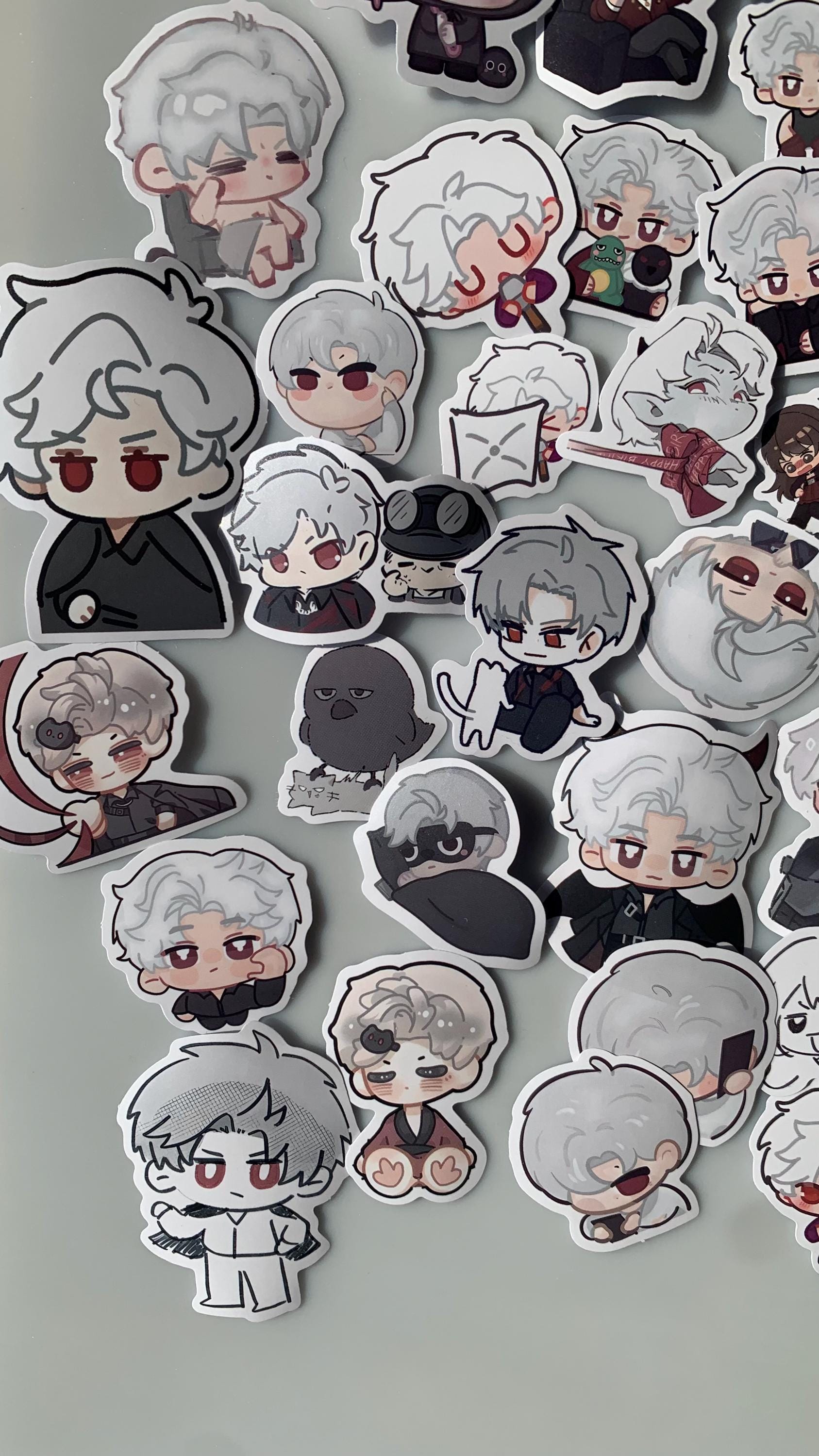 Chibi Sylus Stickers 50pcs! Love and Deepspace Qinche Xavier Rafayel Zayne Otoge gamer Ita bag gift C229