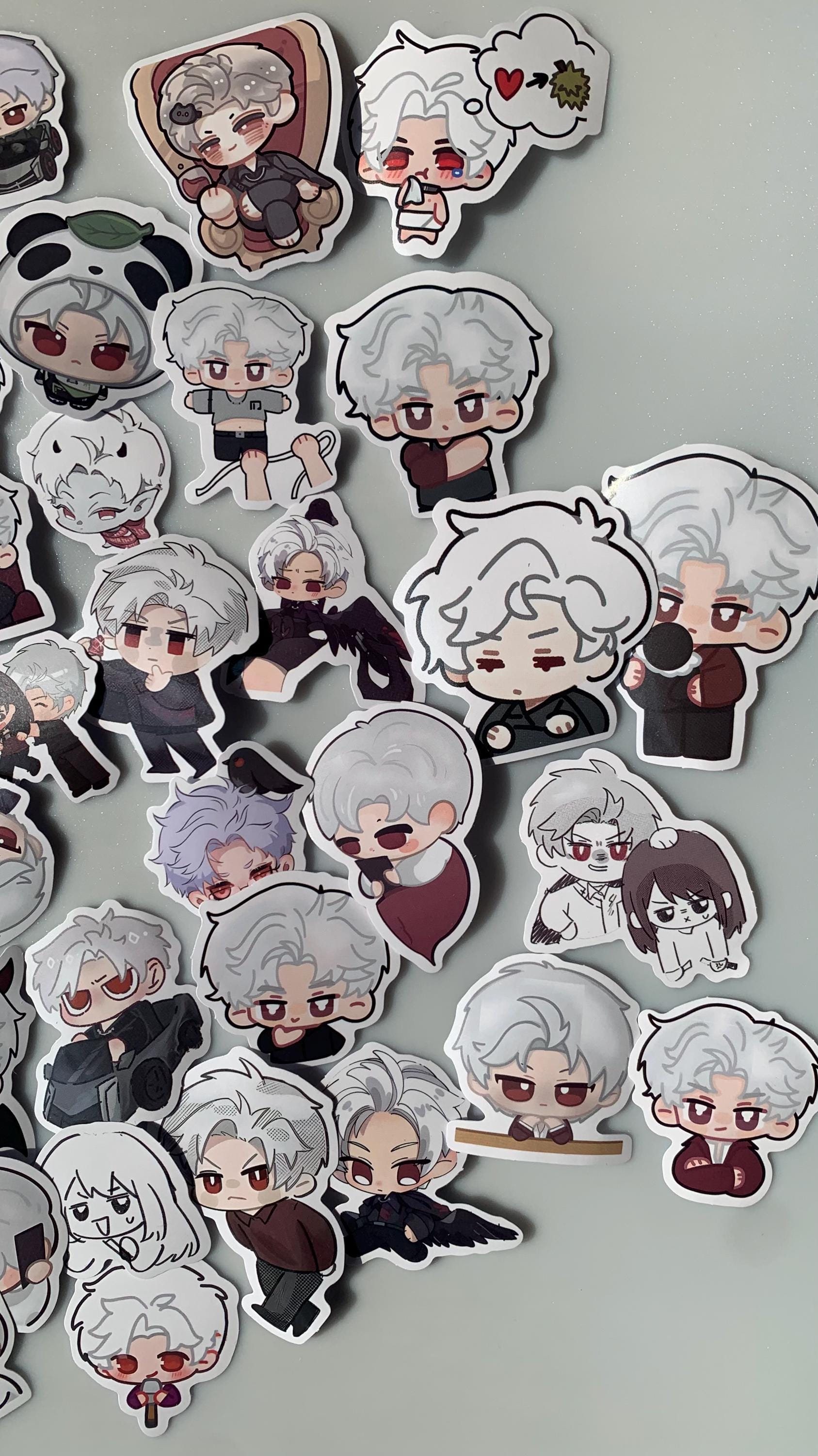 Chibi Sylus Stickers 50pcs! Love and Deepspace Qinche Xavier Rafayel Zayne Otoge gamer Ita bag gift C229