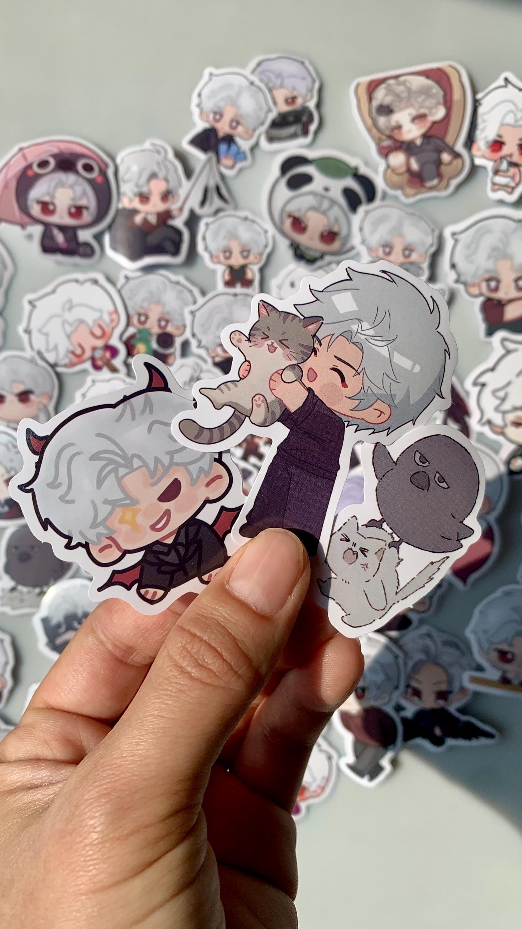 Chibi Sylus Stickers 50pcs! Love and Deepspace Qinche Xavier Rafayel Zayne Otoge gamer Ita bag gift C229