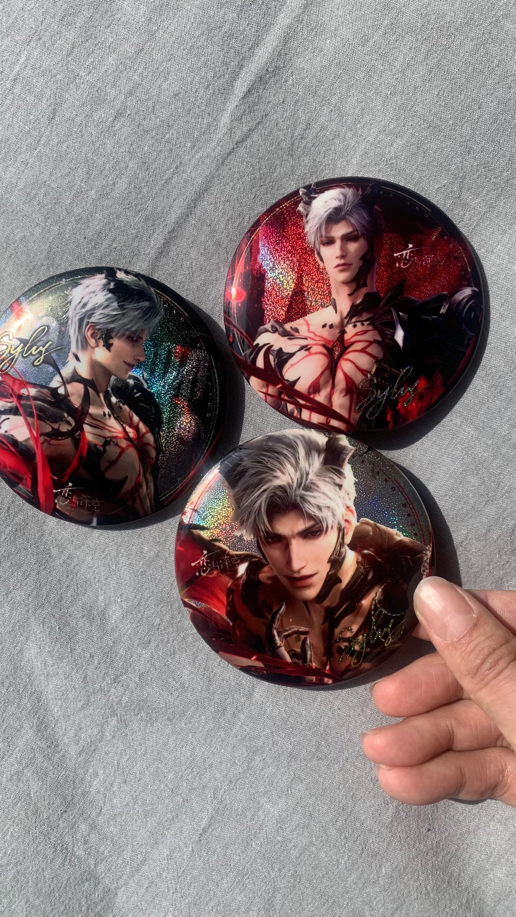 NEW Badges of Sylus - Love and Deepspace Qinche Xavier Rafayel Zayne Otoge gamer Ita bag gift C233