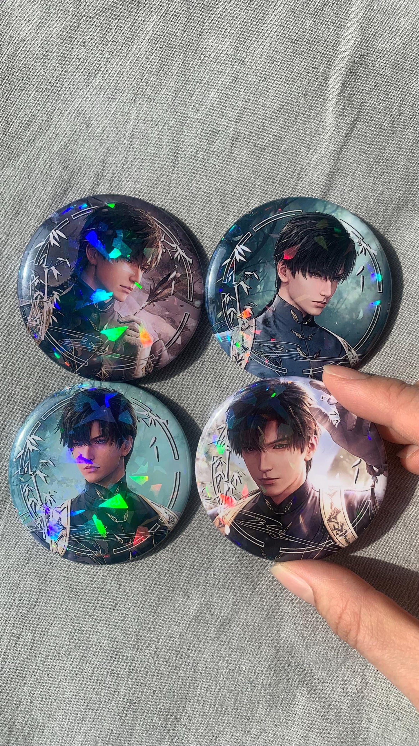 Badges of Zayne - Love and Deepspace Qinche Xavier Rafayel Zayne Otoge gamer Ita bag gifts C234