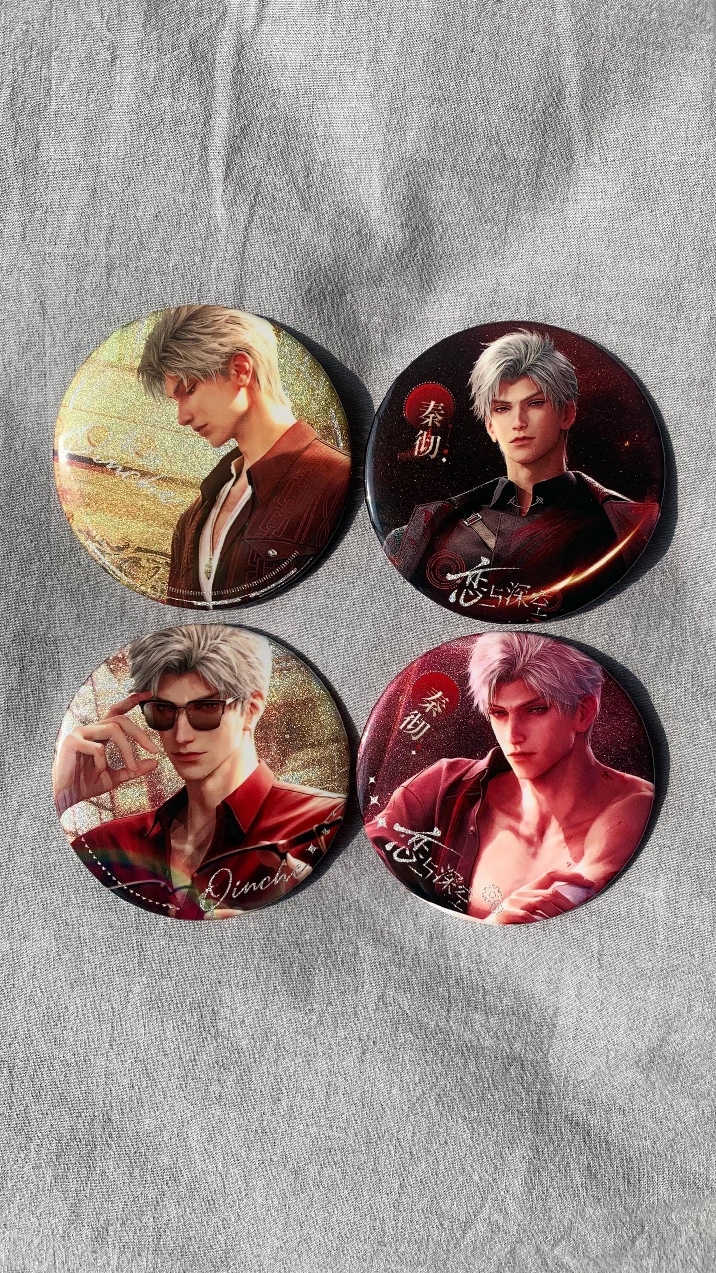 Badges of Sylus - Love and Deepspace Qinche Xavier Rafayel Zayne Otoge gamer Ita bag gift C241