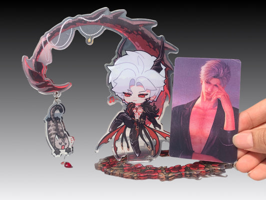 Chibi Sylus Dragon Acrylic Stand Set! Love and Deepspace Qinche Xavier Rafayel Zayne Otoge gamer Ita bag gift C245