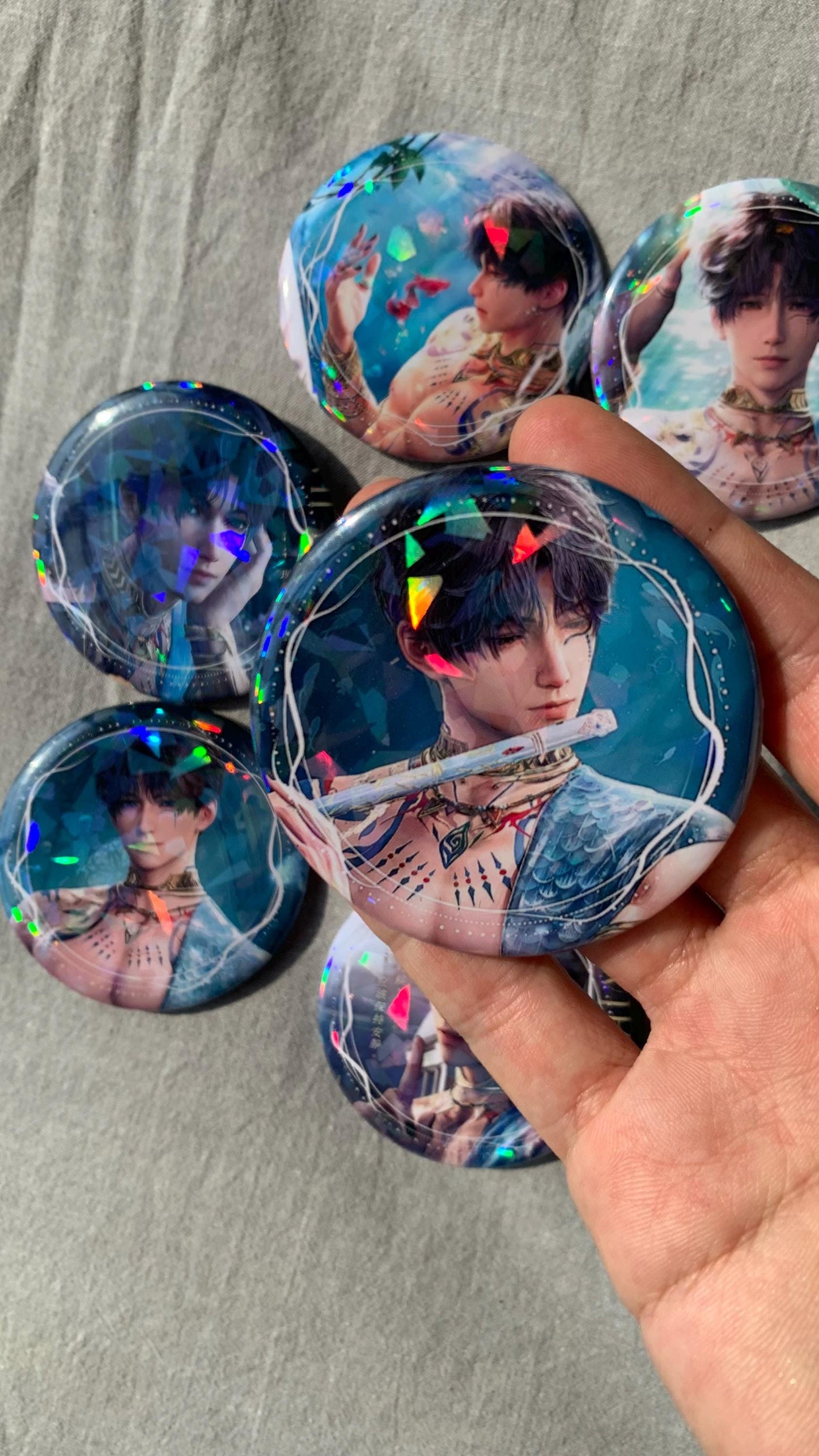 Badges of Rafayel - Love and Deepspace Qinche Xavier Rafayel Zayne Otoge gamer Ita bag gifts C262