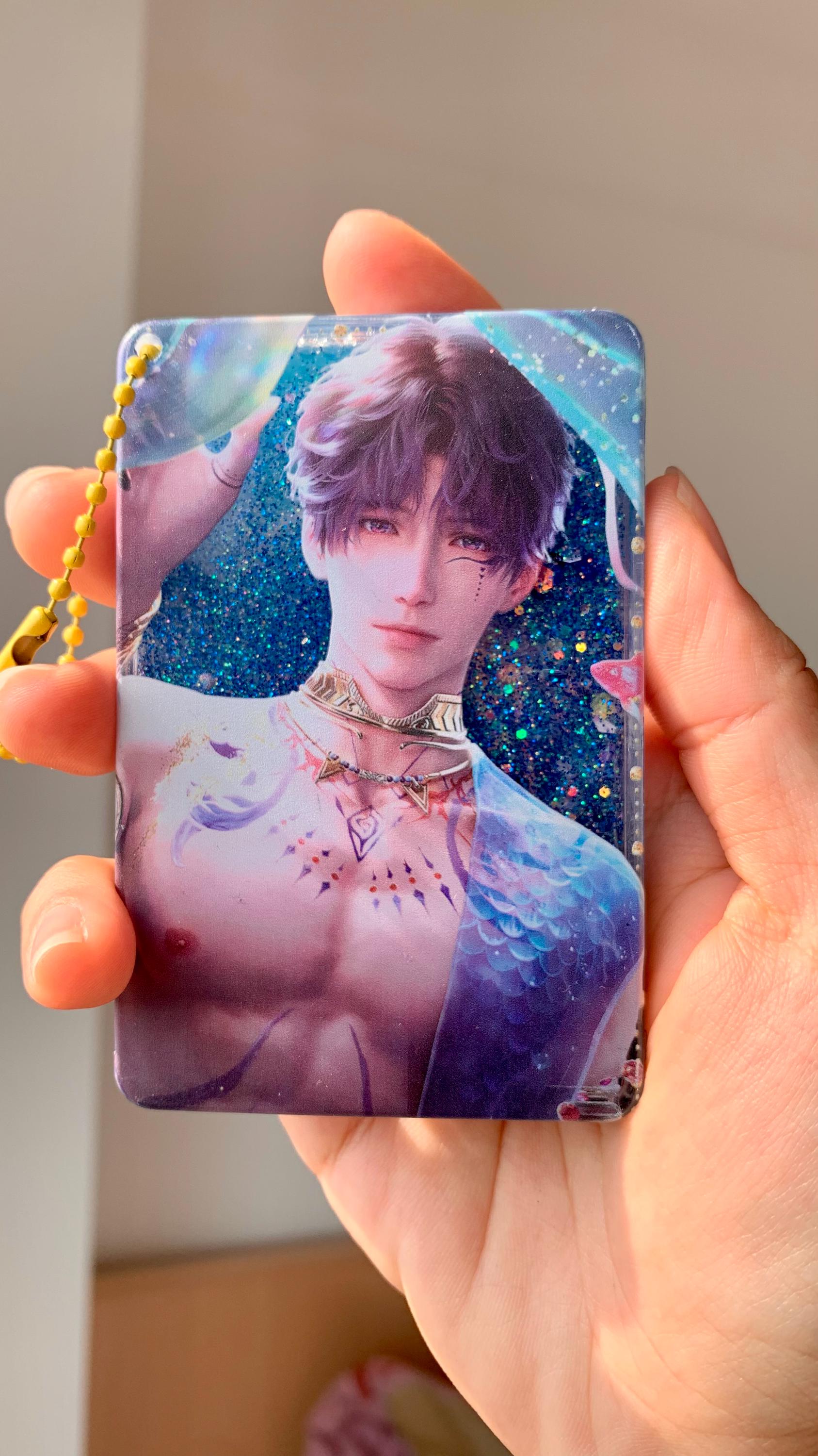 2pcs/set Sylus quicksand keychain and ticket block! Love and Deepspace Xavier Rafayel Zayne Otoge gamer gift C242