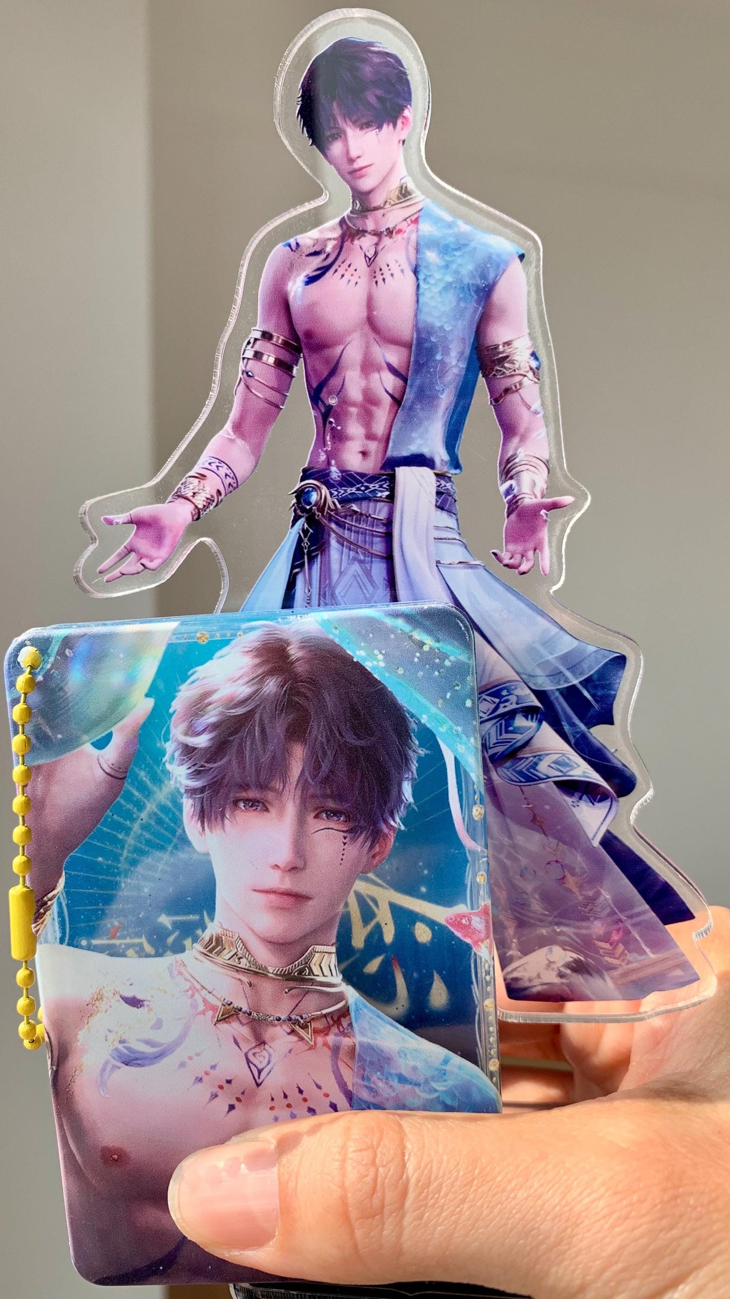 2pcs/set Sylus quicksand keychain and ticket block! Love and Deepspace Xavier Rafayel Zayne Otoge gamer gift C242