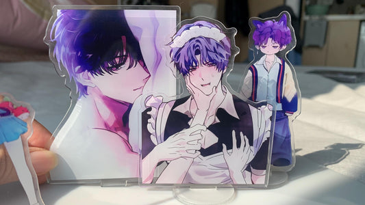 4pcs/set Rafayel Stands - Love and Deepspace Qinche Xavier Rafayel Zayne Otoge gamer Ita bag gifts C267