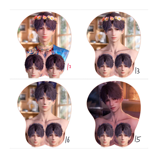 Rafayel mousepad 3D! Love and Deepspace Sylus Xavier Rafayel Zayne Oppai Otoge gamer gift C194