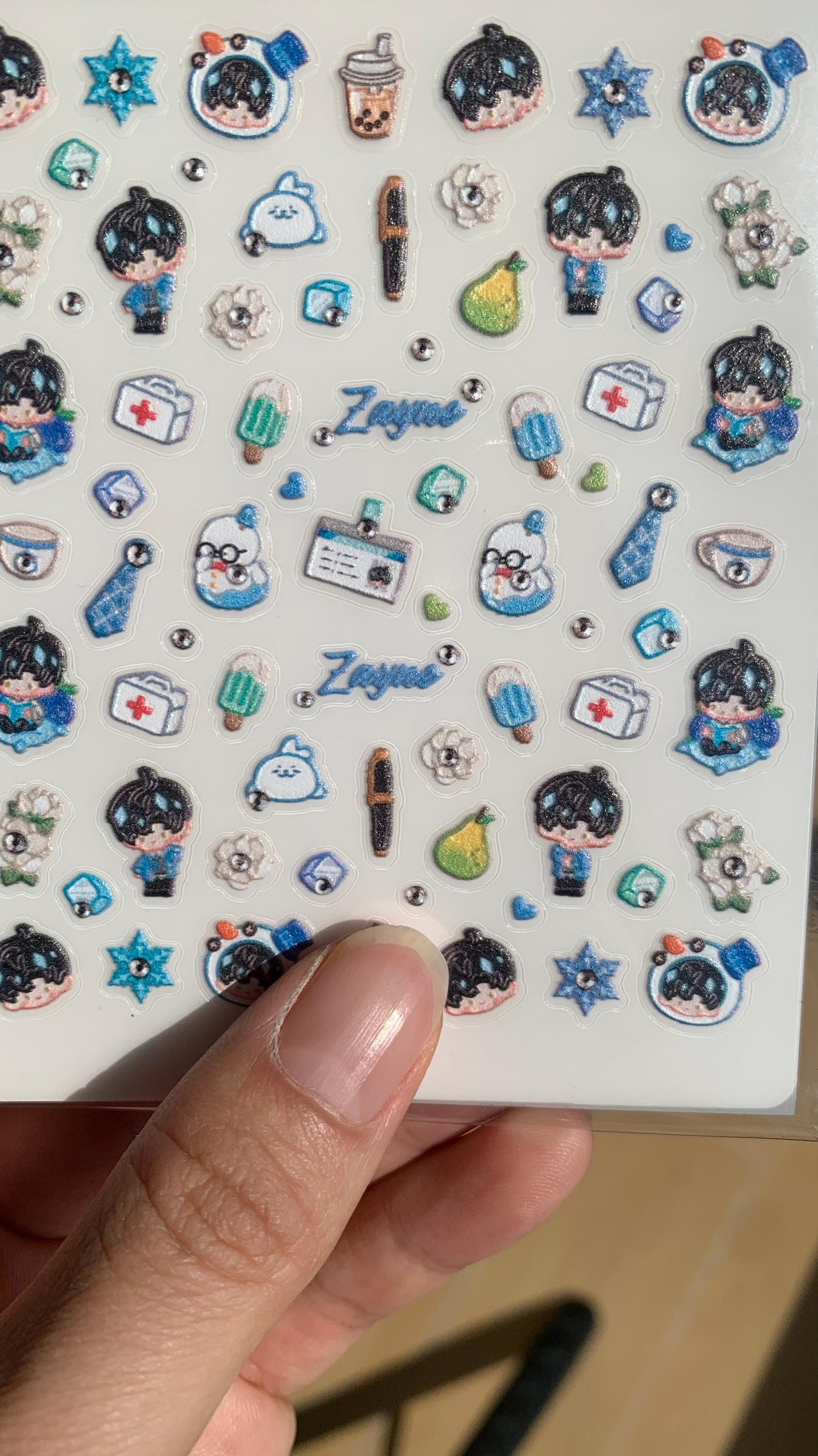 Nail Stickers! Love and Deepspace Sylus Xavier Rafayel Zayne Otoge gamer gift C197