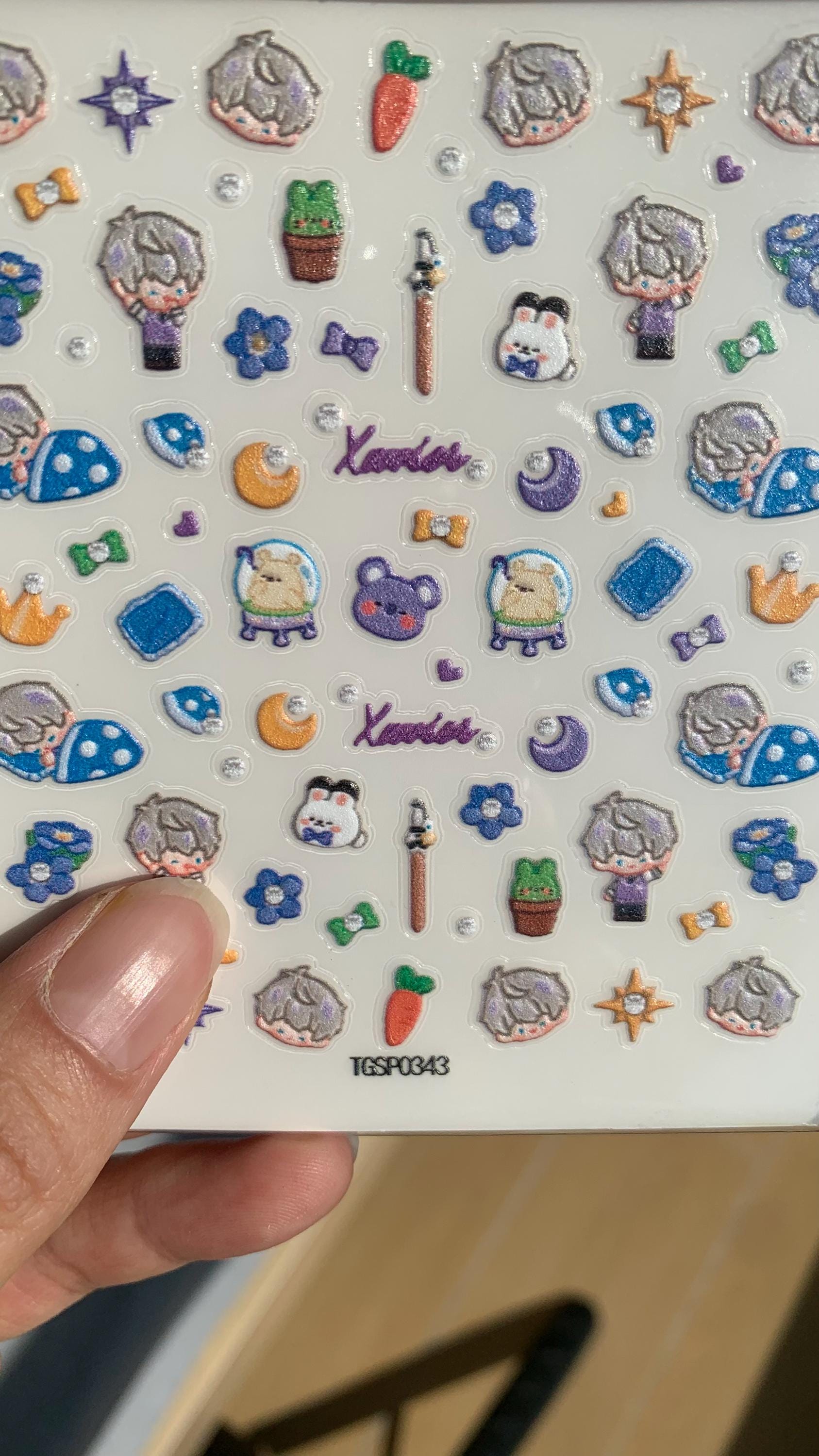 Nail Stickers! Love and Deepspace Sylus Xavier Rafayel Zayne Otoge gamer gift C197