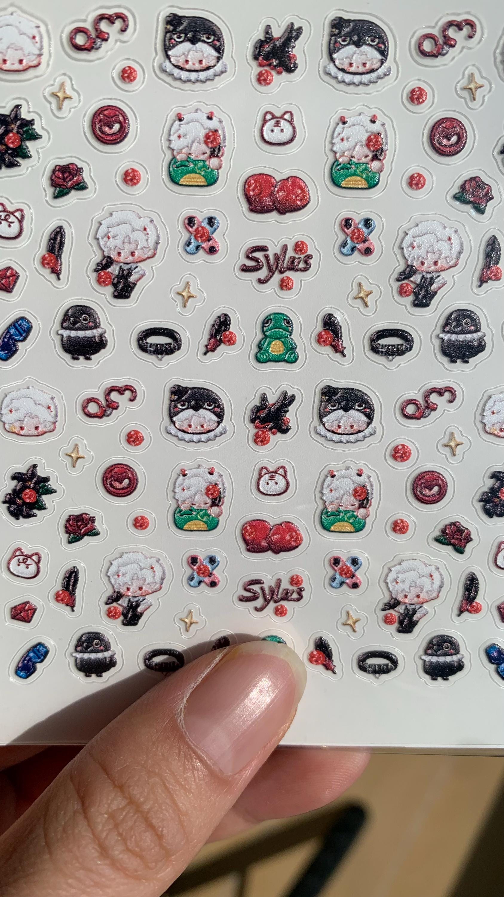 Nail Stickers! Love and Deepspace Sylus Xavier Rafayel Zayne Otoge gamer gift C197