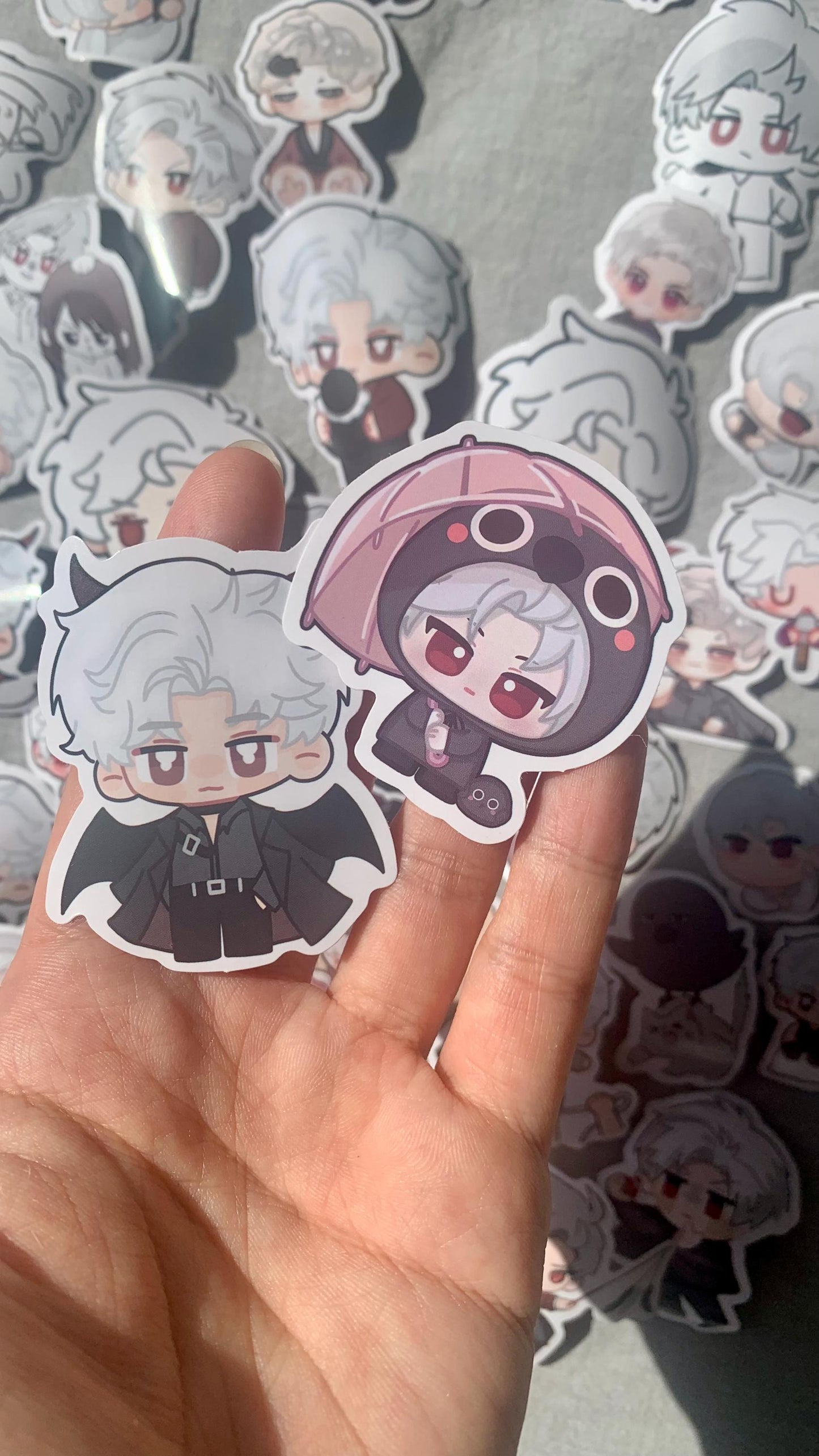 Chibi Sylus Stickers 50pcs! Love and Deepspace Qinche Xavier Rafayel Zayne Otoge gamer Ita bag gift C223