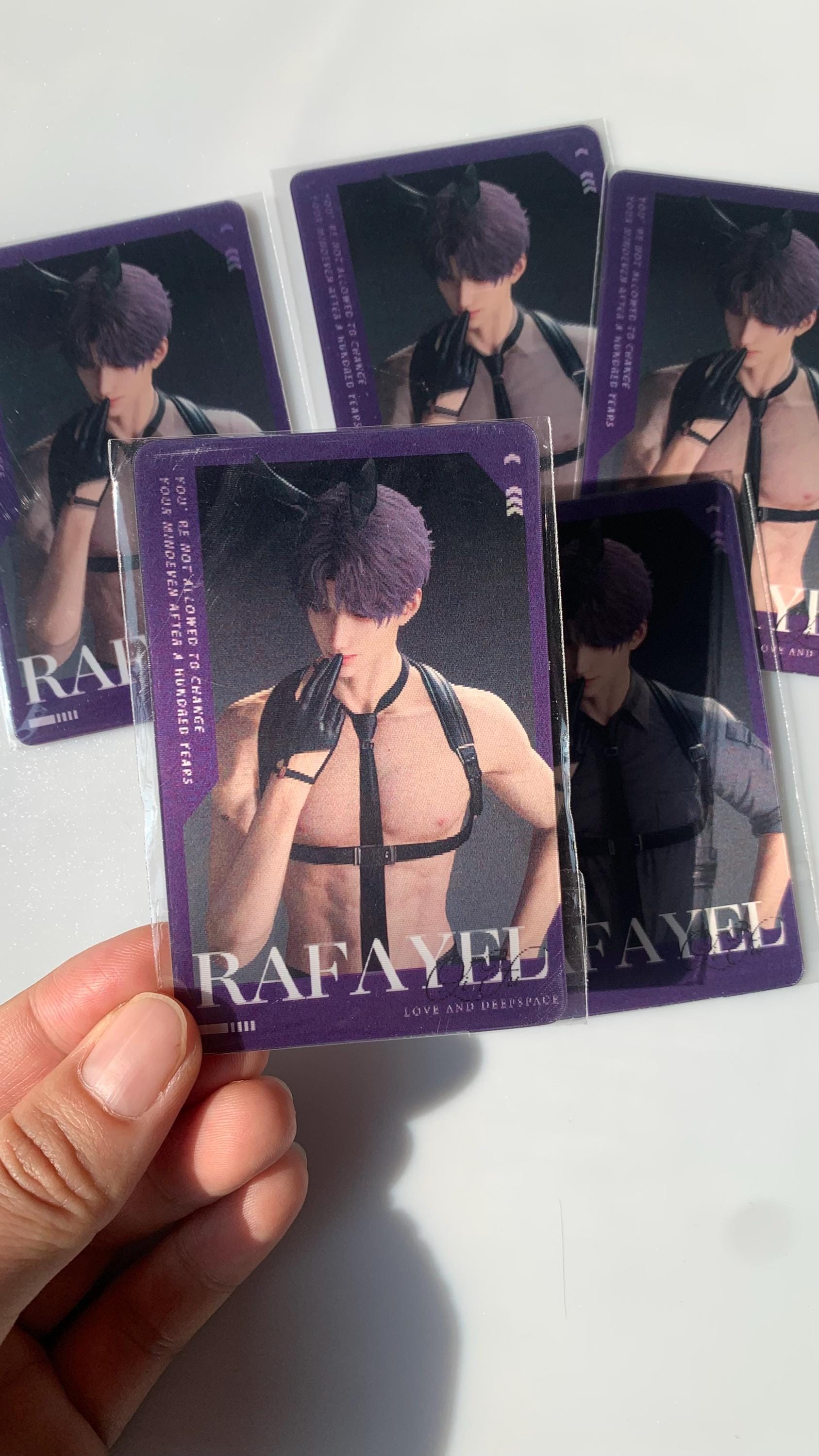 Rafayel Sexy Card! Love and Deepspace Qinche Xavier Rafayel Zayne Otoge gamer Ita bag gift C225