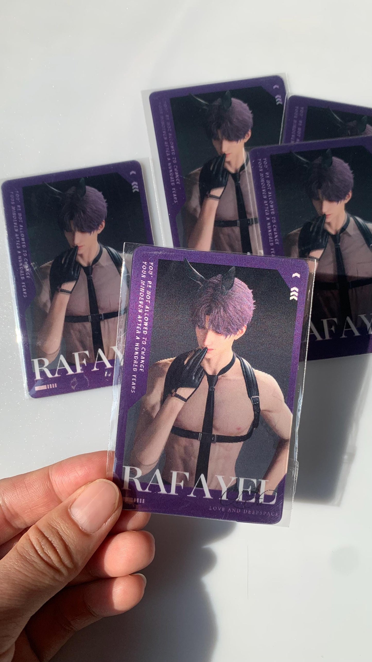 Rafayel Sexy Card! Love and Deepspace Qinche Xavier Rafayel Zayne Otoge gamer Ita bag gift C225